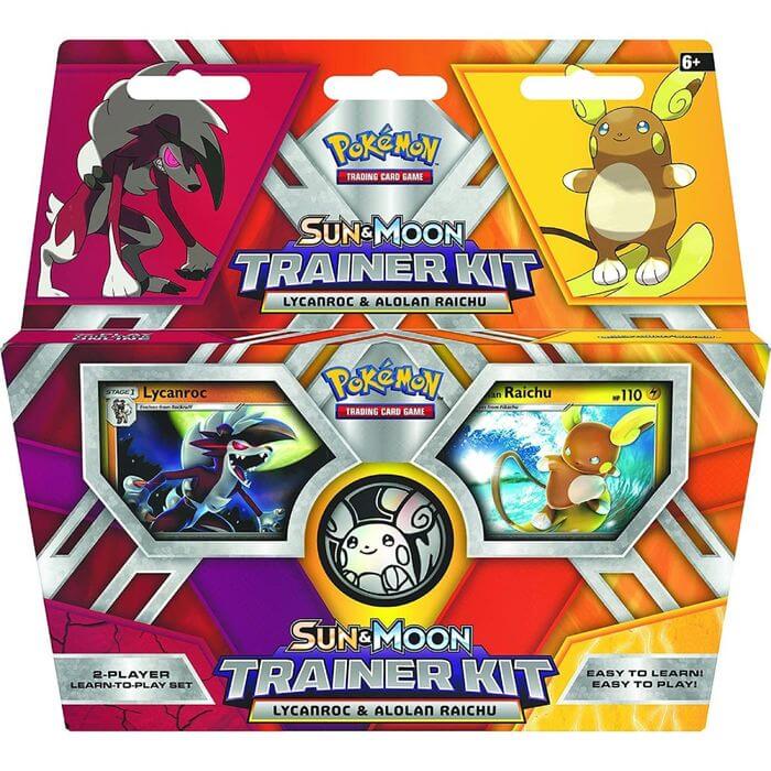 Pokémon Carte Sole E Luna Lycanrock Raichu Trainer Kit - BabyLud