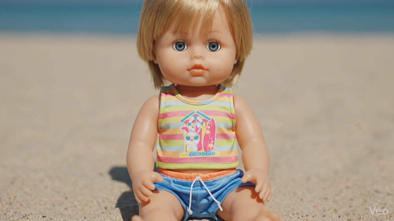 Cicciobello Sunny Bambola Abbronzante con Occhiali Cambia Colore 