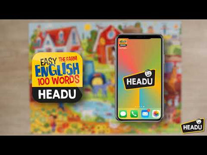 Headu Easy English 100 Words Farm Puzzle Gioco Educativo