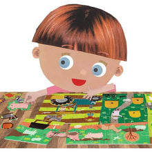 Puzzle Fattoria con 106 Stickers Headu MU24926 - BabyLud