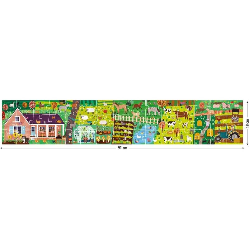 Puzzle Fattoria con 106 Stickers Headu MU24926 - BabyLud