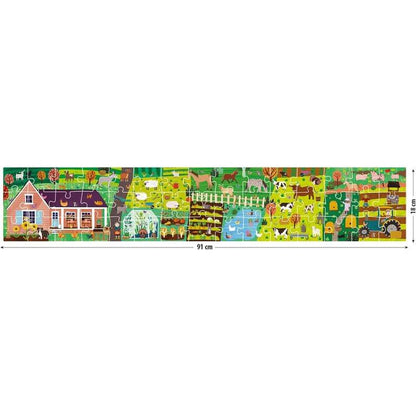 Puzzle Fattoria con 106 Stickers Headu MU24926 - BabyLud
