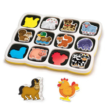 Puzzle Magnetico Fattoria 12 Animali Smart Quercetti 00230 - BabyLud
