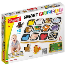 Puzzle Magnetico Fattoria 12 Animali Smart Quercetti 00230 - BabyLud