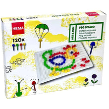 Quercetti 0060 Peg Board 120 Chiodini Colorati - BabyLud