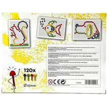 Quercetti 0060 Peg Board 120 Chiodini Colorati - BabyLud