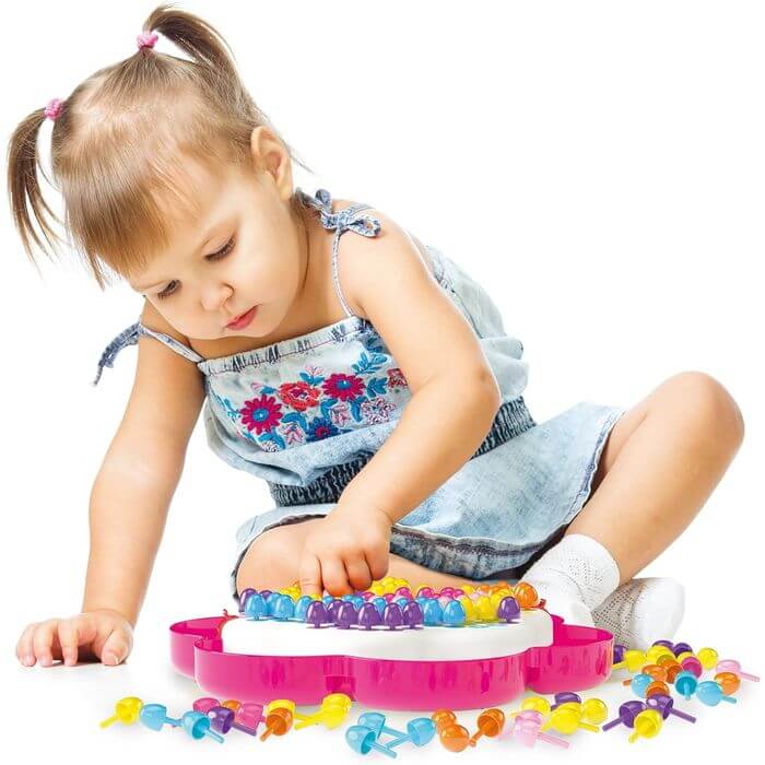 Quercetti 2103 Chiodini Fantacolor Daisy 150 Pz - BabyLud