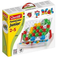 Quercetti 4190 Fantacolor Junior Mosaico 3D con 48 Bottoni - BabyLud
