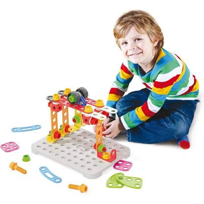 Quercetti 6150 Tecno Jumbo Toolbox Gioco di Costruzioni - BabyLud