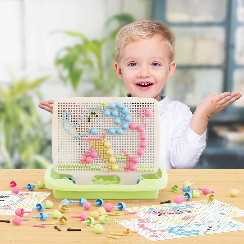 Quercetti Fantacolor Eco 80934 Gioco di Chiodini - BabyLud