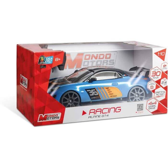 Renault Alpine GT4 Radiocomandata 1:10 con Fari LED - BabyLud