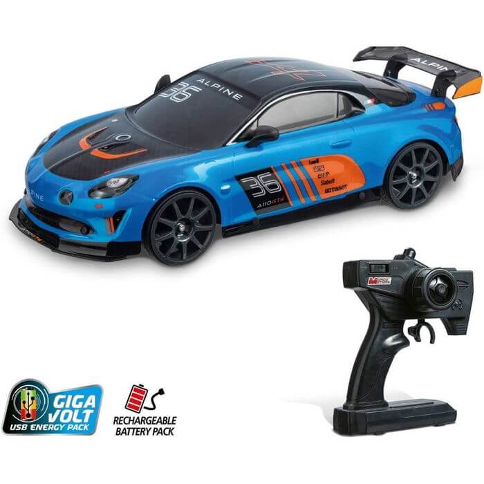 Renault Alpine GT4 Radiocomandata 1:10 con Fari LED - BabyLud