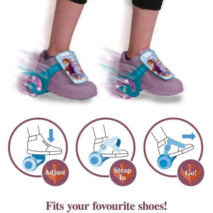 Rotelle per Scarpe Clip - on - Skates Frozen Barbie - BabyLud