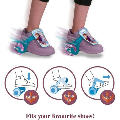 Rotelle per Scarpe Clip - on - Skates Frozen Barbie - BabyLud