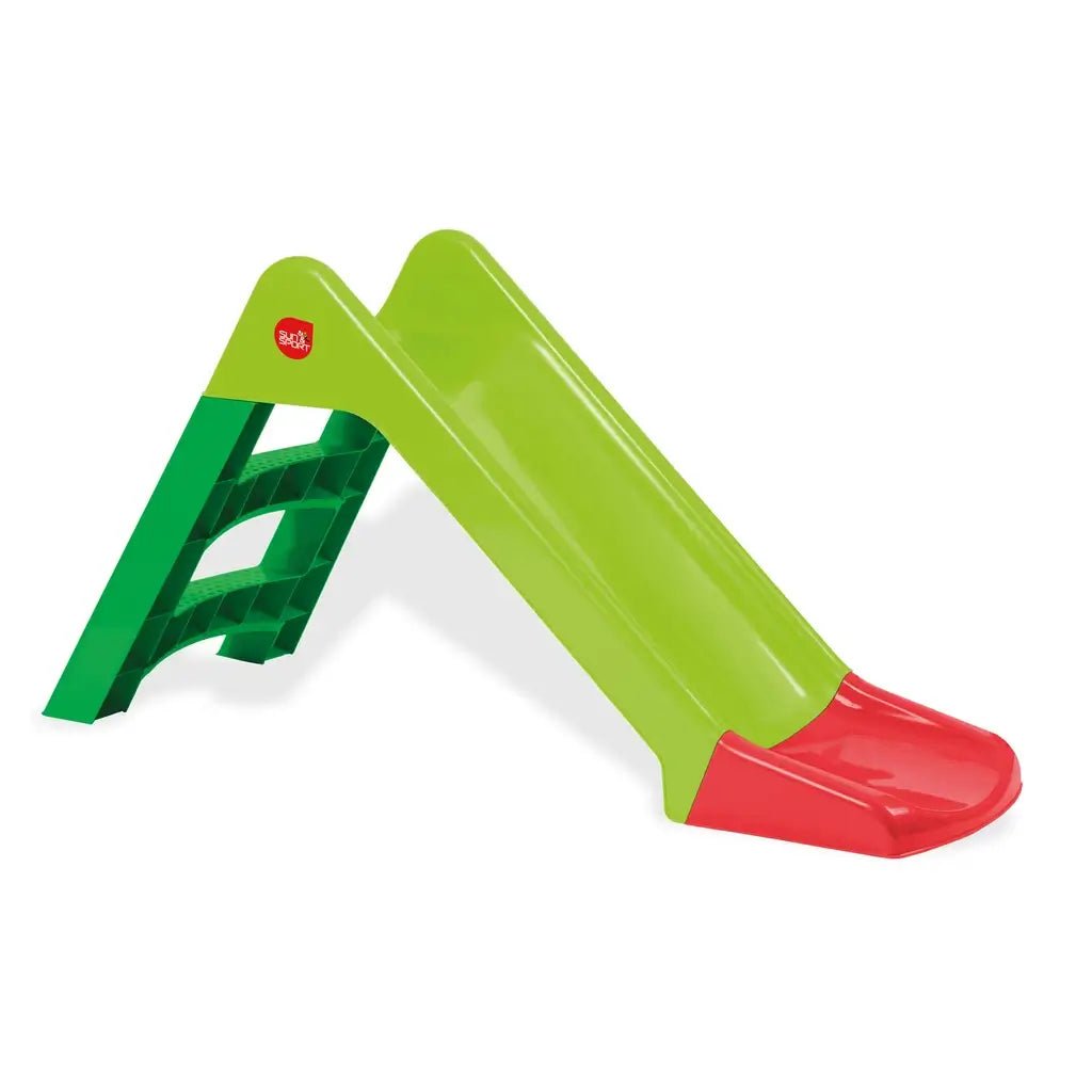 Scivolo Bambini Verde 3 Gradini Antiscivolo Supporto 30 kg - BabyLud