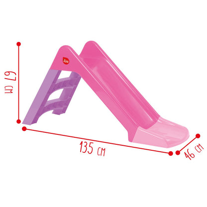 Scivolo per Bambine Rosa con 3 Gradini Antiscivolo - BabyLud