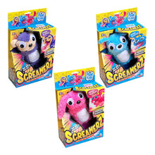 Screamerz Simba peluche interattivo in tre varianti colore viola, blu e rosa nelle rispettive confezioni originali