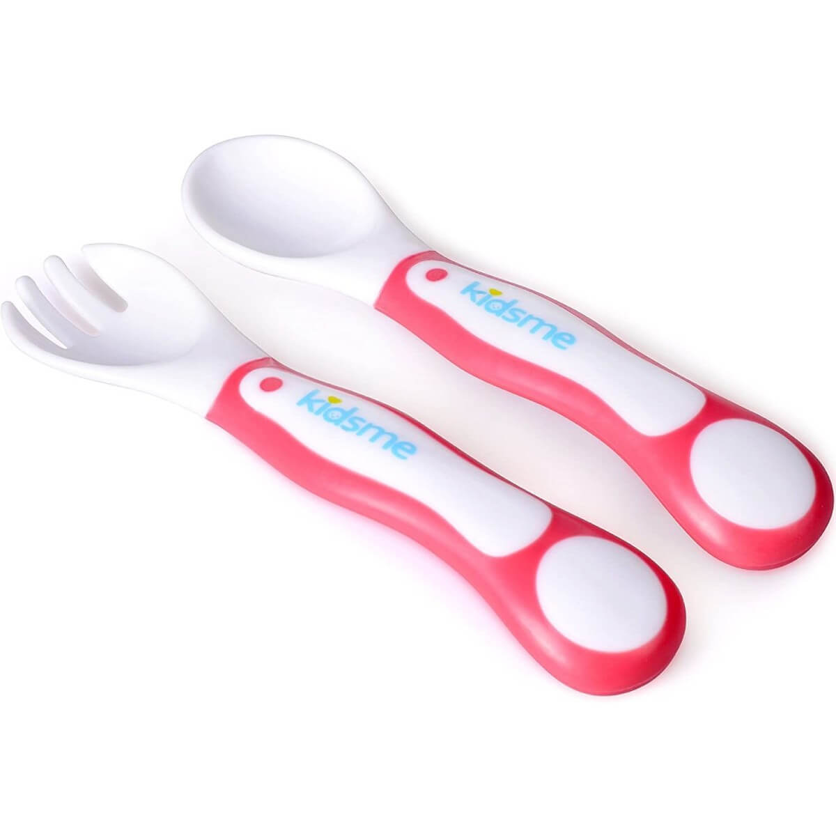 Set Cucchiaio e Forchetta Neonati Rosa - BabyLud