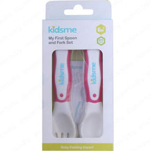 Set Cucchiaio e Forchetta Neonati Rosa - BabyLud