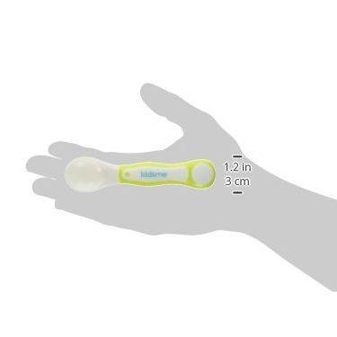 Set Cucchiaio e Forchetta Per Neonati Lime - BabyLud