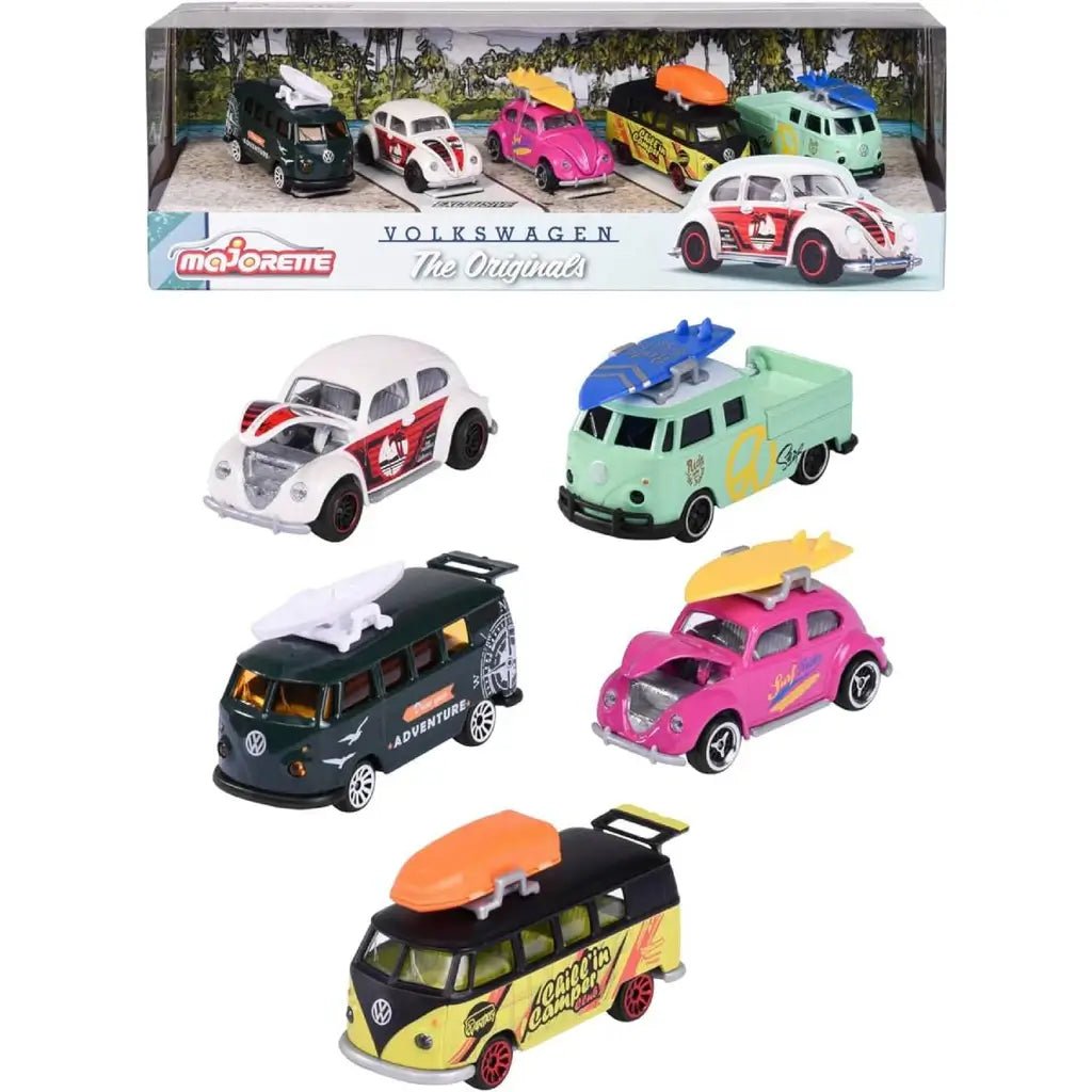 Set Modellini Volkswagen Majorette 5 Auto Esclusive - BabyLud