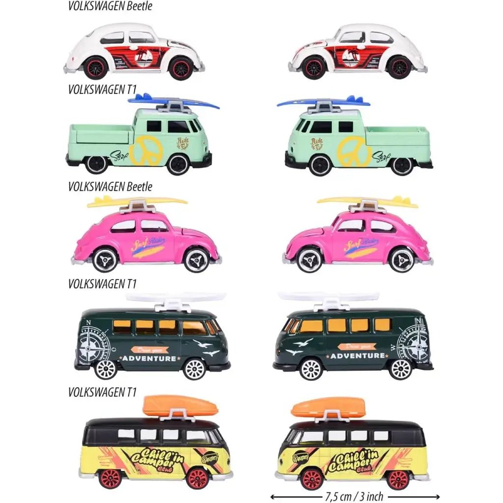 Set Modellini Volkswagen Majorette 5 Auto Esclusive - BabyLud