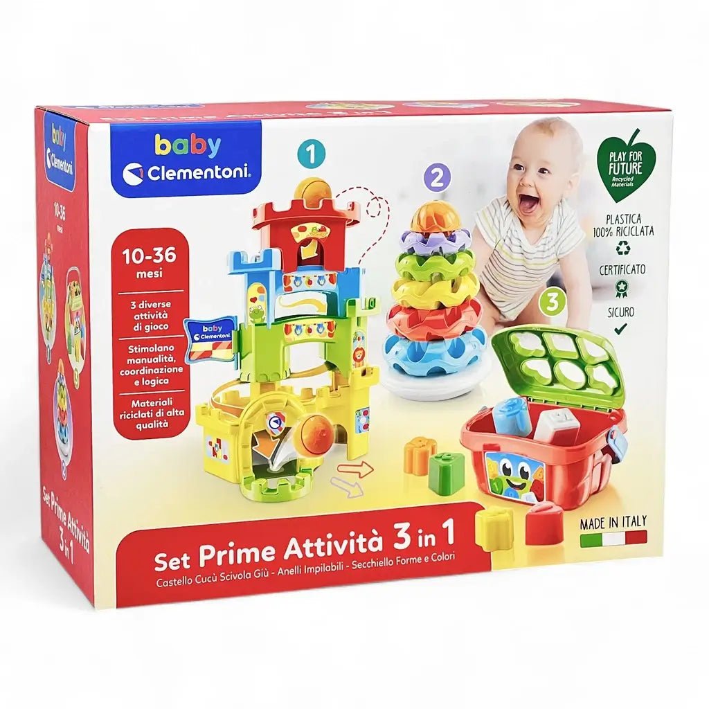 Set Prime Attività 3 in 1 Giocattoli per Bambini 10 - 36 mesi - BabyLud