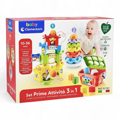 Set Prime Attività 3 in 1 Giocattoli per Bambini 10 - 36 mesi - BabyLud