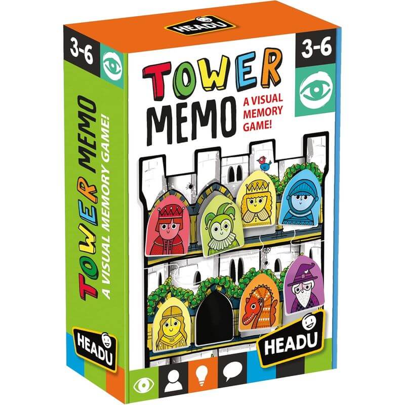 Tower Memo Gioco di Memoria Visiva Headu MU29419 - BabyLud
