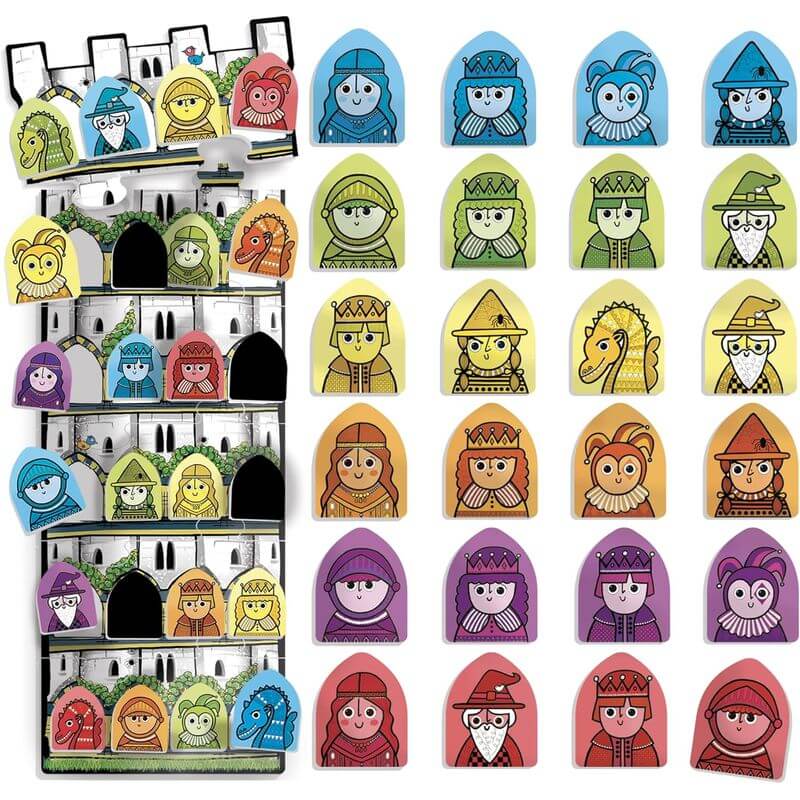 Tower Memo Gioco di Memoria Visiva Headu MU29419 - BabyLud