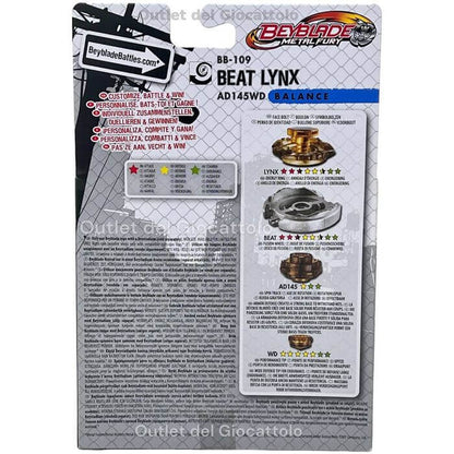 Trottola Beyblade Metal Fury Beat Lynx - BabyLud