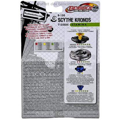 Trottola Beyblade Metal Fury Scythe Kronos - BabyLud