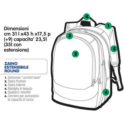 Zaino GoPop Estensibile Born To Play 3 Scomparti - BabyLud