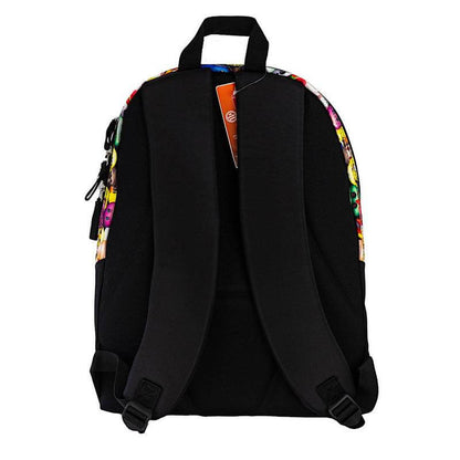 Zaino Scuola Emoji Nero 2 Scomparti - BabyLud