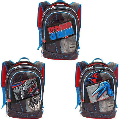 Zaino Scuola Estensibile GoPop Raptor Round - BabyLud