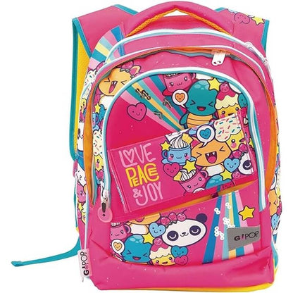 Zaino Scuola GoPop Love&Peace Estensibile - BabyLud