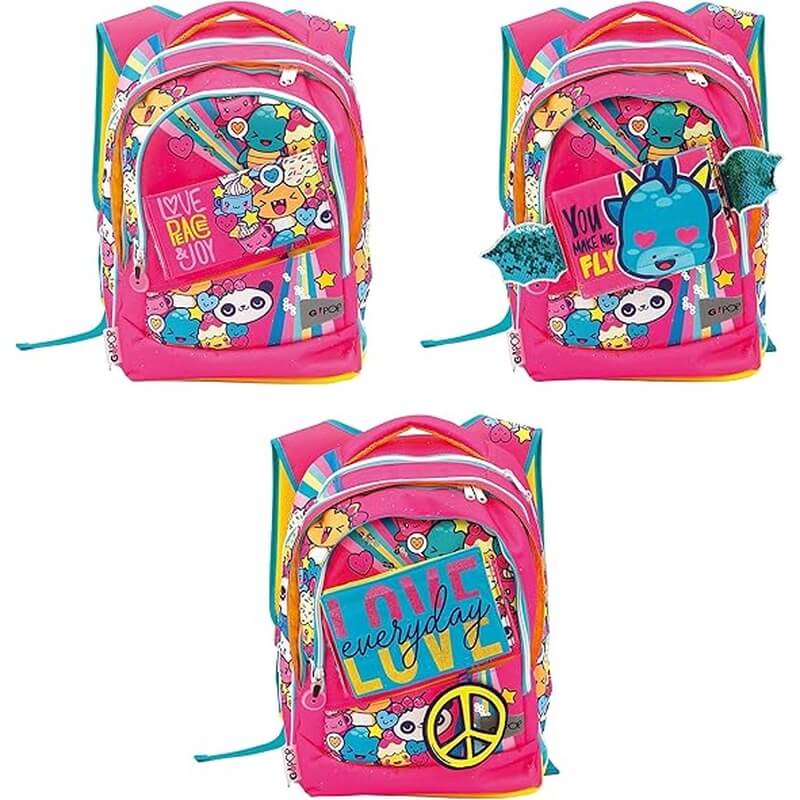 Zaino Scuola GoPop Love&Peace Estensibile - BabyLud