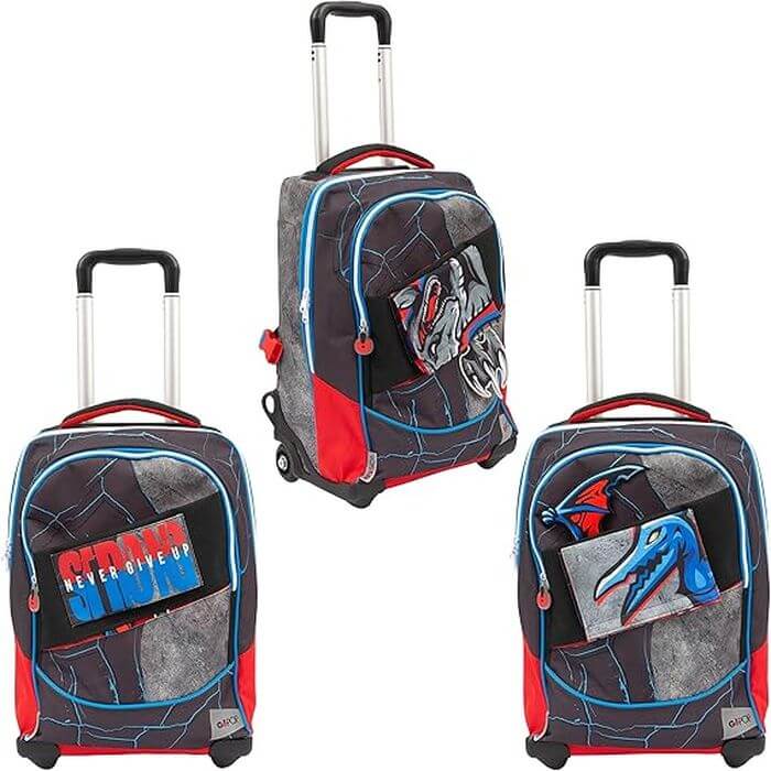 Zaino Trolley Go Pop Raptor Scuola - BabyLud