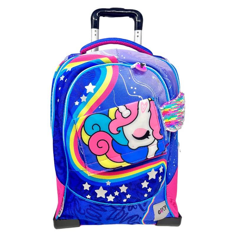 Zaino Trolley Go Pop Unicorno 36L - BabyLud
